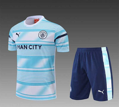 Ensemble Manchester City Bleu Blanc Prématch 22/23