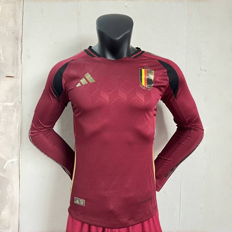 Maillot Belgium UEFA Euro Domicile Manches Longues 25/26