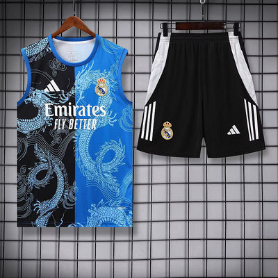 Camiseta sin Mangas Real Madrid Negro&Azul 25/26