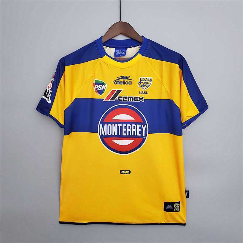 Maillot Tigres UANL Domicile Rétro 2001/02
