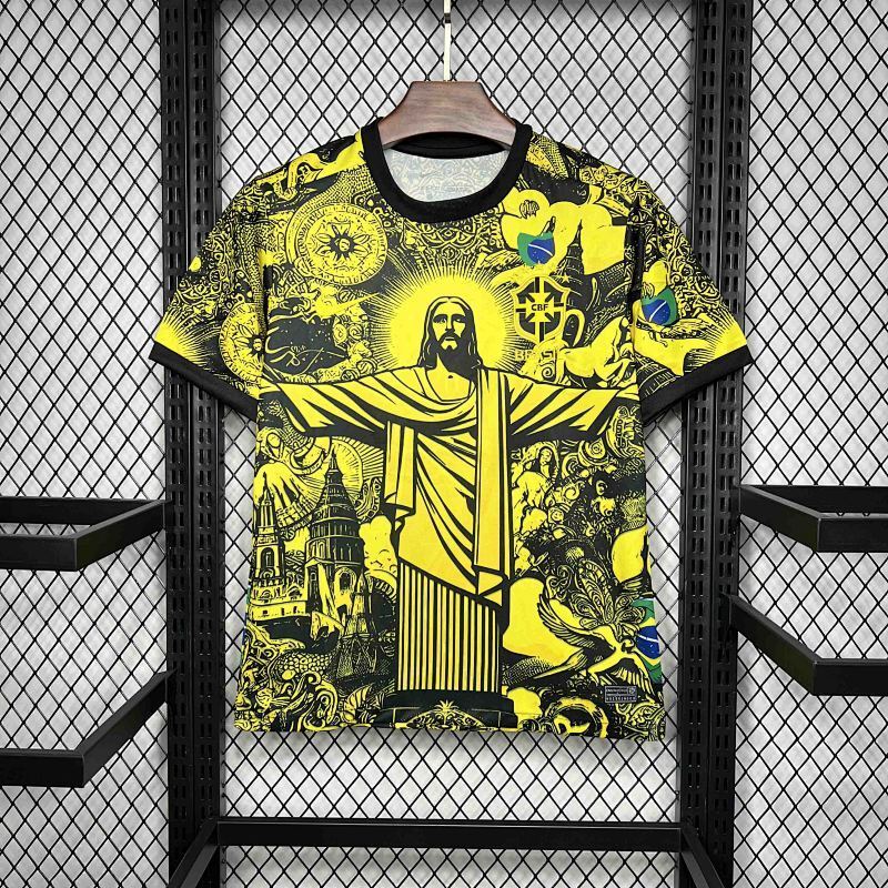 Maillot Brazil Jesus Redeemer Édition spéciale 24/25