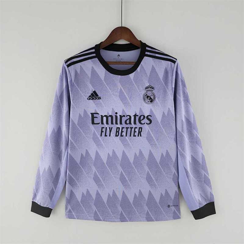Maillot Real Madrid Extérieur Manches Longues 22/23