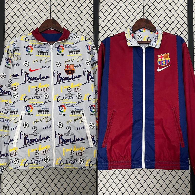 Survêtement FC Barcelone Blanc Rouge 23/24