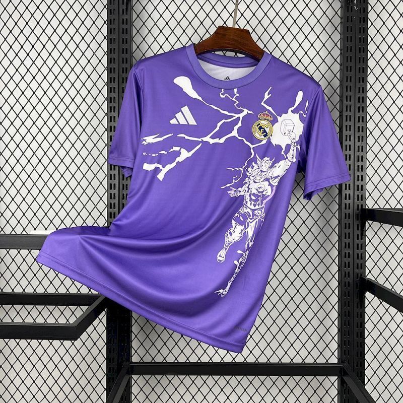 Maillot Real Madrid Violet Prématch 25/26