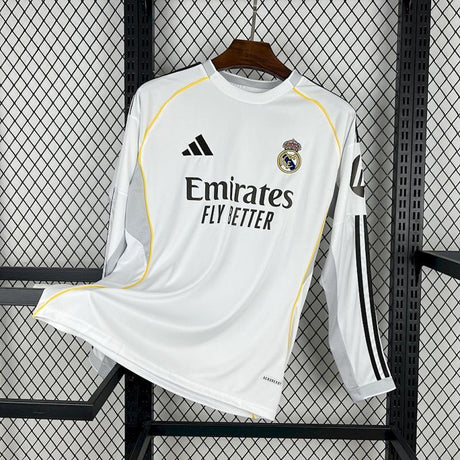 Maillot Real Madrid Domicile Manches Longues 25/26