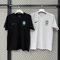 Camiseta Brasil Negro Blanco 2026