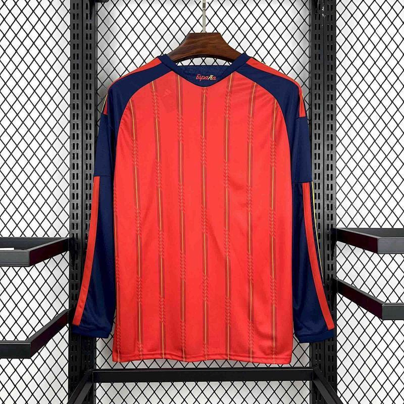 Maillot Espagne Domicile Manches Longues Coupe du Monde 2026