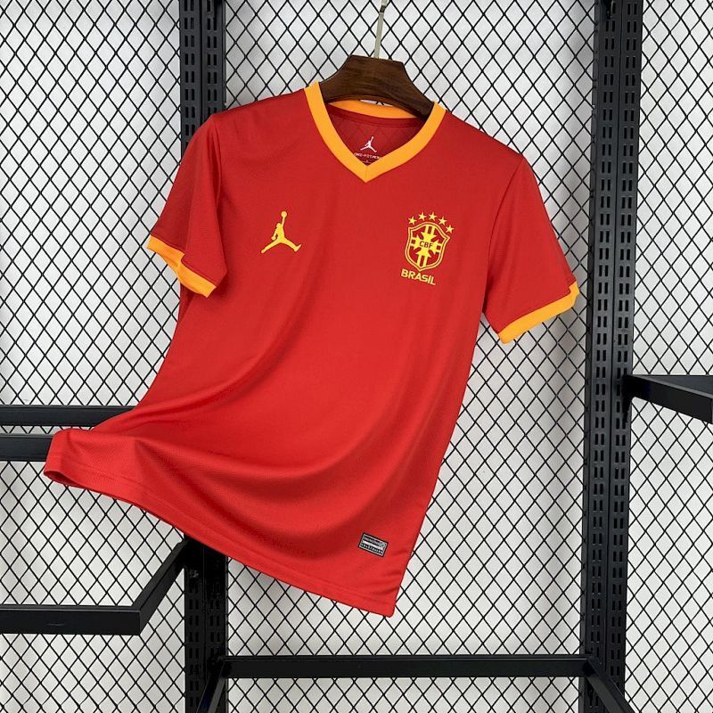 Camiseta Brasil x Jordania Rojo Edición Especial 2025