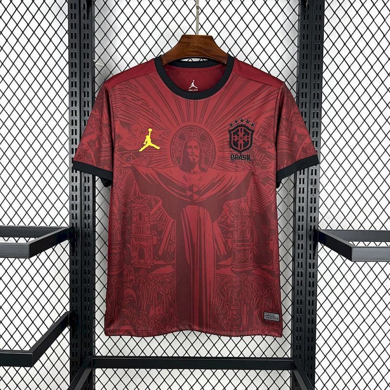 Maillot Brésil Rouge 2025