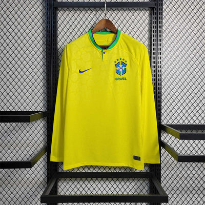 Maillot Brésil Domicile Manches Longues 2022