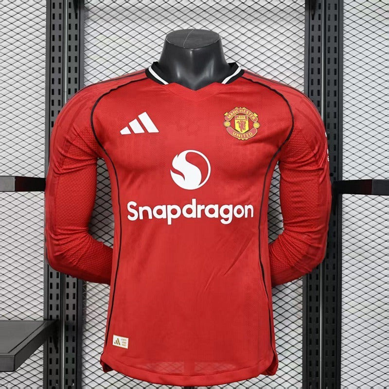 Maillot Manchester United Domicile Manches Longues 25/26