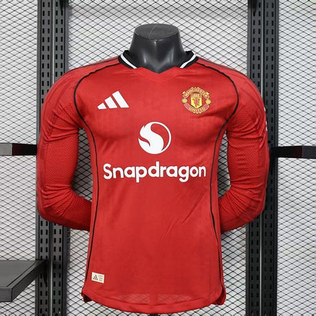 Maillot Manchester United Domicile Manches Longues 25/26