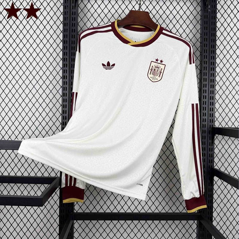 Maillot Espagne Extérieur 2 Étoiles Manches Longues 2026