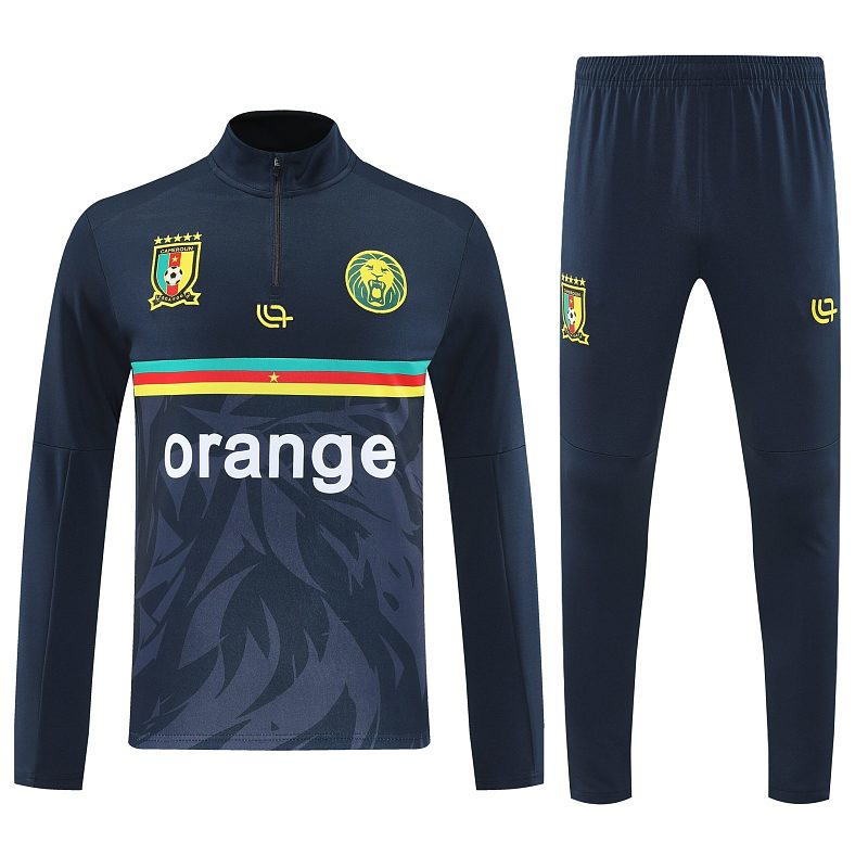 Maillot Cameroon Navy Sweatshirt Pre-Match 25/26