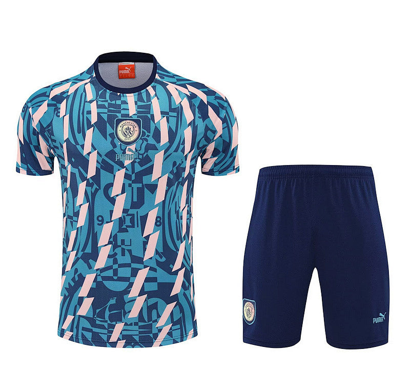Ensemble Manchester City Bleu&Beige Prématch 25/26