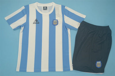 Maillot Argentine kid Domicile Rétro 1986