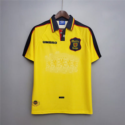 Maillot Écosse yellow Rétro 96/98