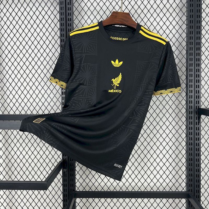 Maillot Mexico Gold Black 25/26