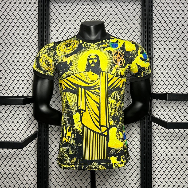 Maillot Brazil Jesus Redeemer Player Version 24/25