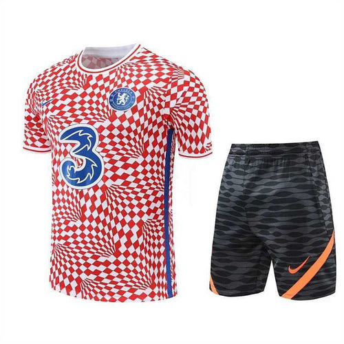 Chelsea White Red Pre-Match Kit 22/23