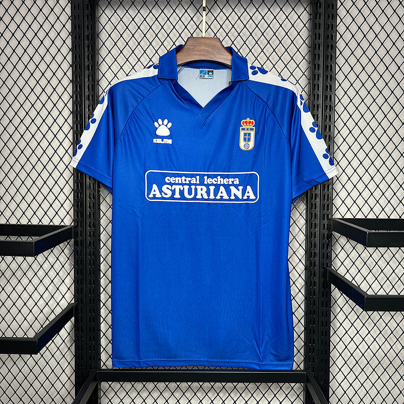 Maillot Real Oviedo Vintage Domicile Rétro 90/91