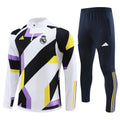 Maillot Real Madrid Noir Blanc Manches Longues 23/24