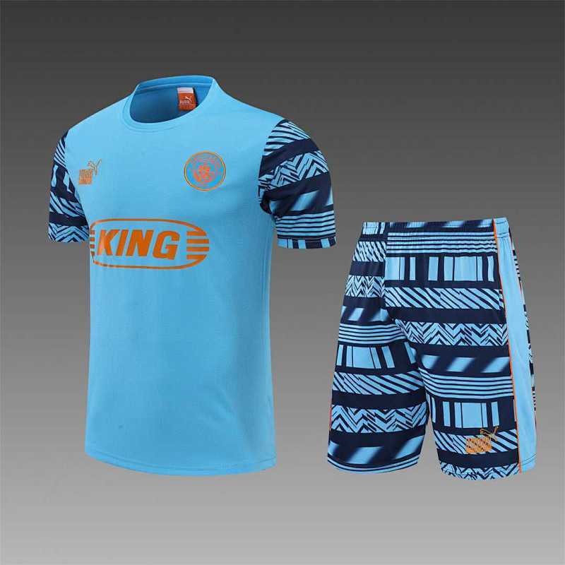 Maillot Manchester City Bleu Prématch 22/23