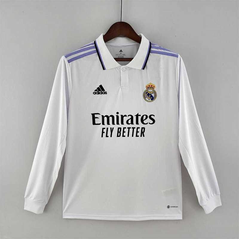 Maillot Real Madrid Domicile Manches Longues 22/23