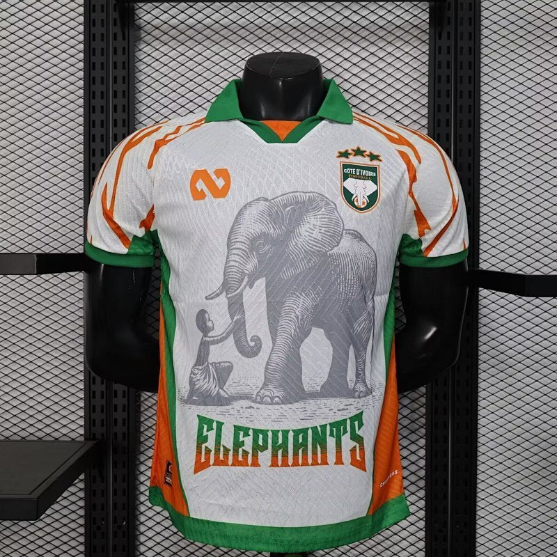 Côte d’Ivoire Elephant White Special Edition Player Version Jersey 2025