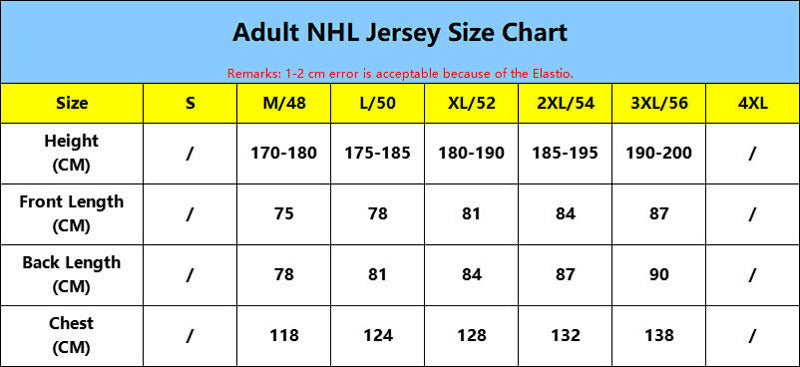 Maillot NHL Chart 25/26