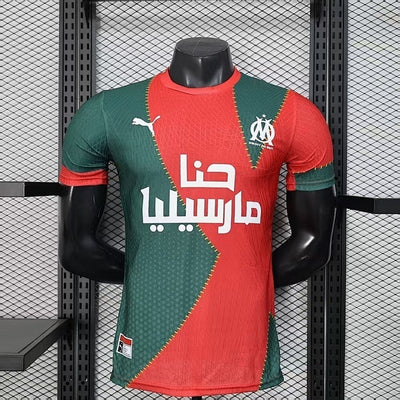 Maillot Marseille Rouge Player Version 25/26