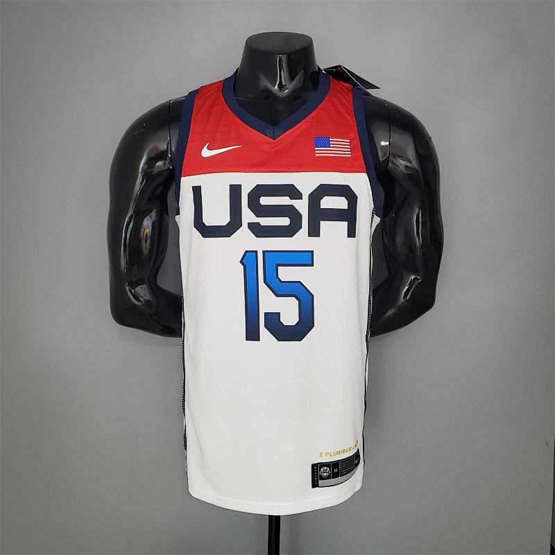 Maillot États-Unis Blanc Rouge 2021