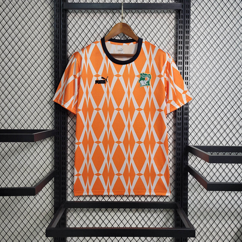 Maillot Côte d’Ivoire Orange Prématch 2023