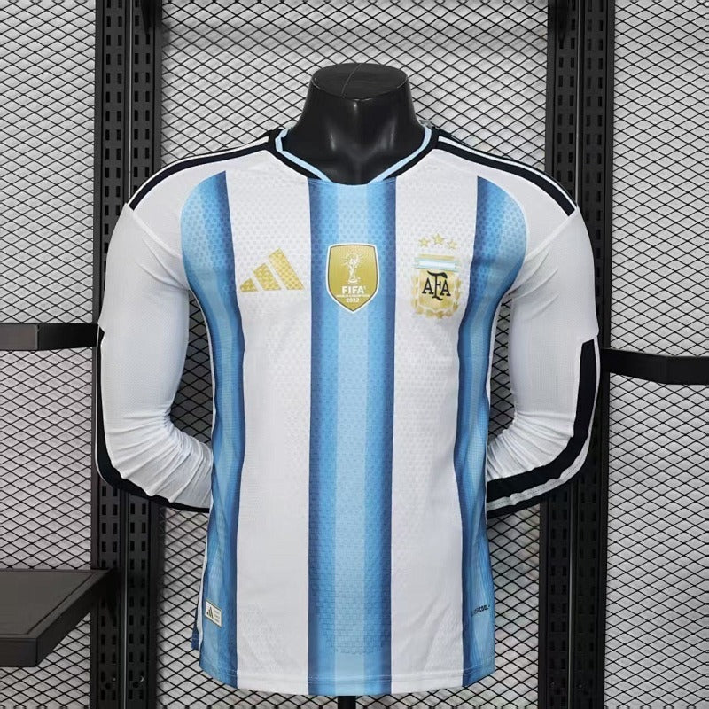 Maillot Argentine Domicile Manches Longues Coupe du Monde 2026
