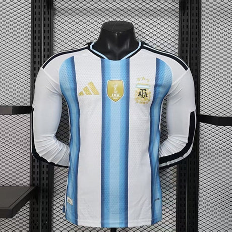 Maillot Argentine Domicile Manches Longues Coupe du Monde 2026