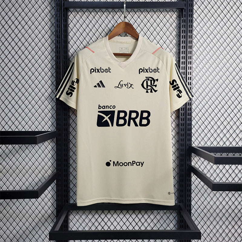 Maillot Flamengo Blanc Prématch 23/24 (2)