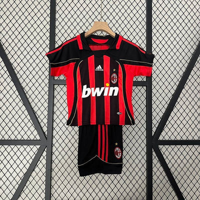 Ensemble Enfant AC Milan Domicile Rétro 06/07