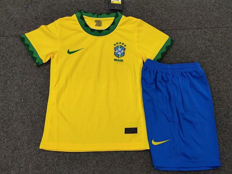 Ensemble Enfant Brazil yellow Domicile 25/26
