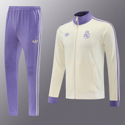 Chándal Real Madrid Beige&Morado 24/25