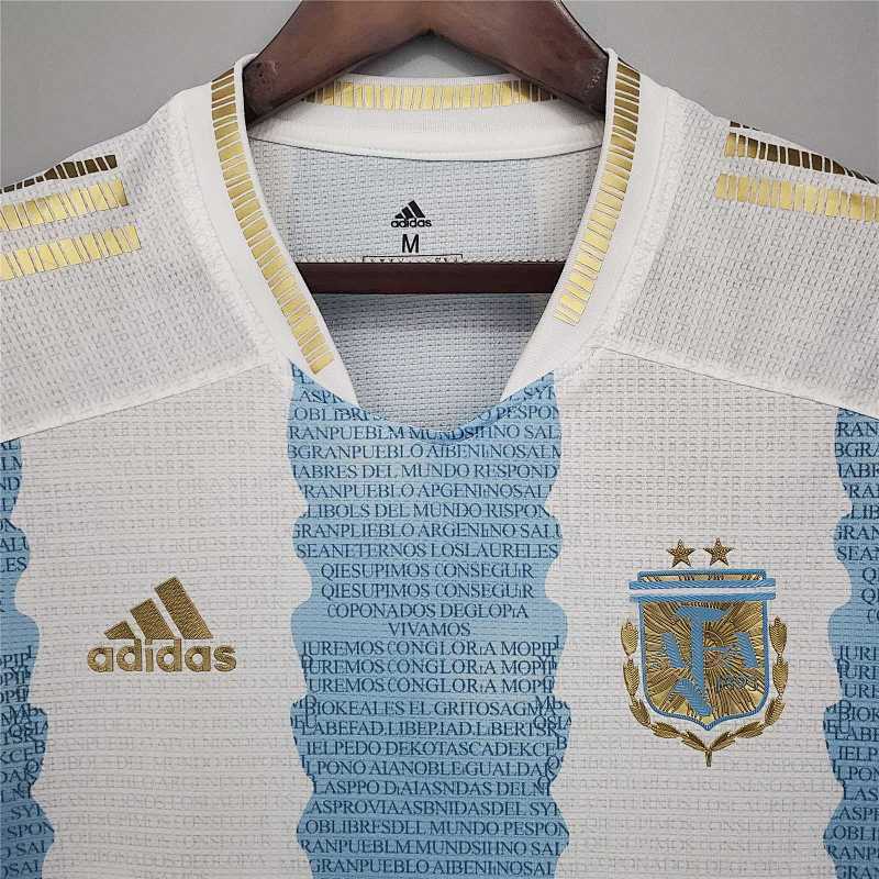 Maillot Argentine Commemorative Bleu Blanc Édition spéciale 2021
