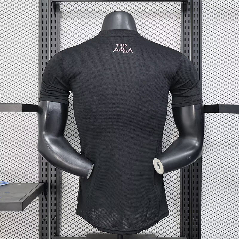 Camiseta Argelia Negro Edición Especial Versión Player 25/26