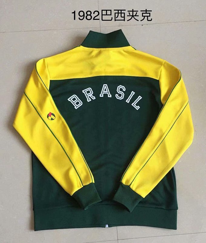 Chaqueta Brasil Azul Amarillo Retro 1982