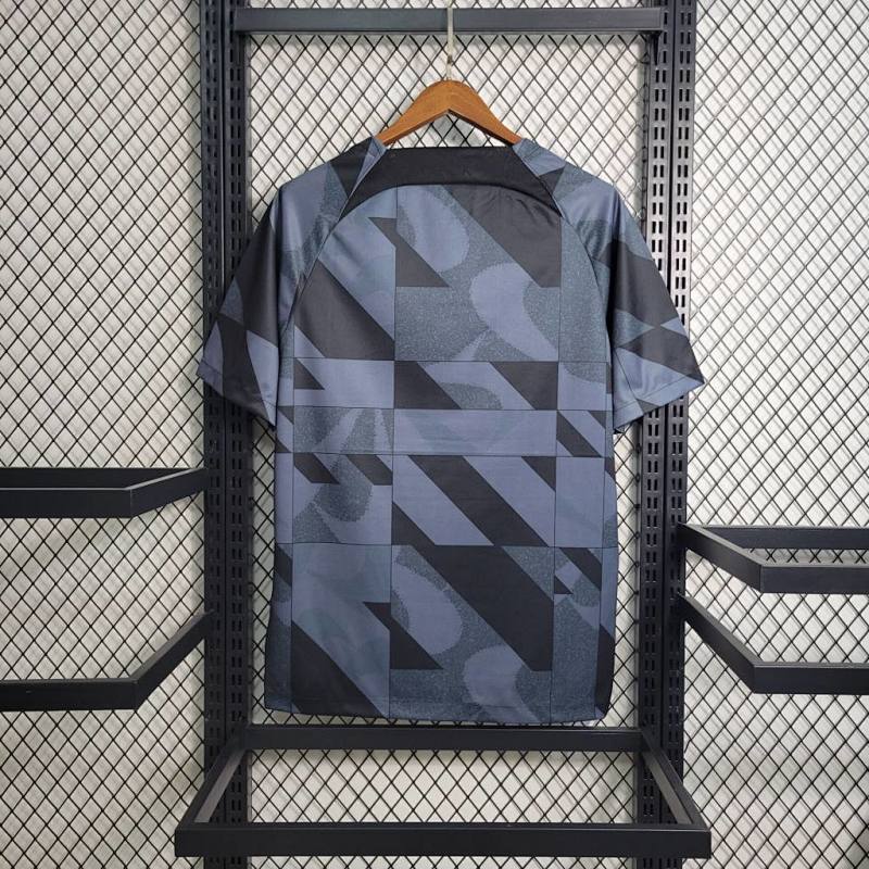 Camiseta FC Barcelona Negro Pre-Partido 23/24