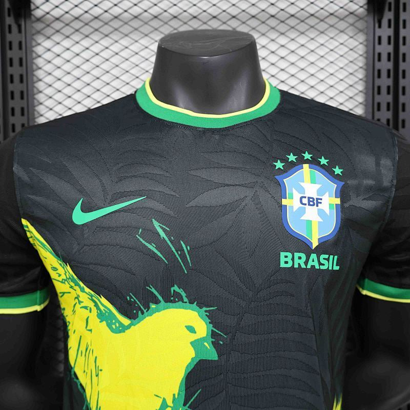Brazil Birds Black Birds Black Special Edition Player Version Jersey 2024