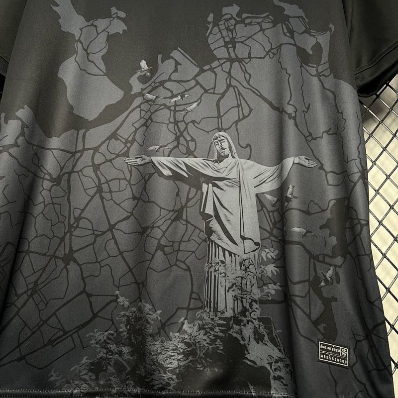 Maillot Brésil Noir Gris 2024