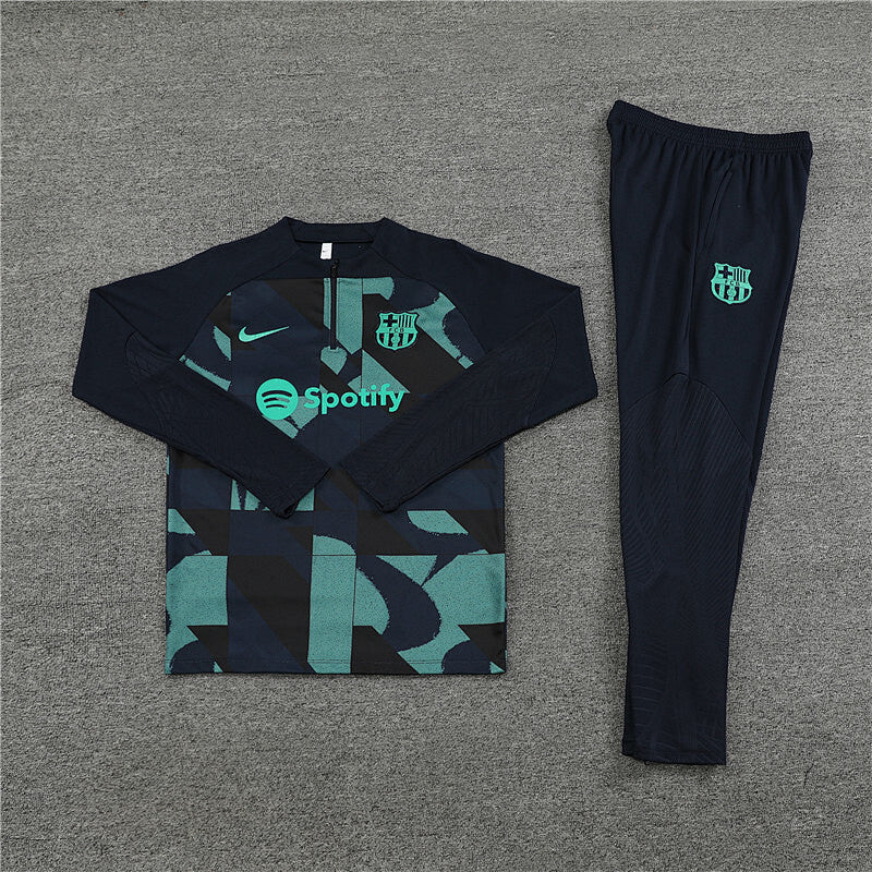 Survêtement Enfant FC Barcelone Noir&Vert 23/24