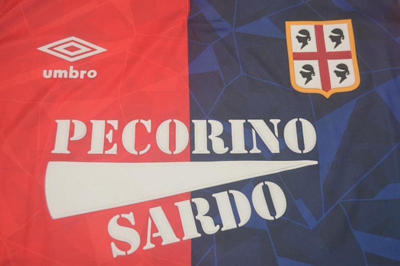 Maillot Cagliari fonts Domicile 92/93