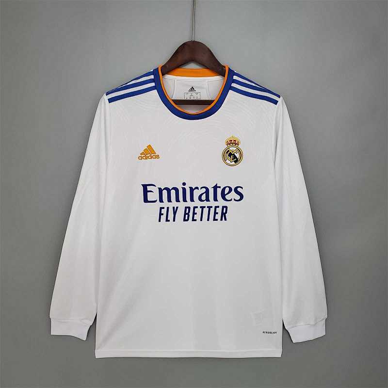 Maillot Real Madrid Domicile Manches Longues 21/22
