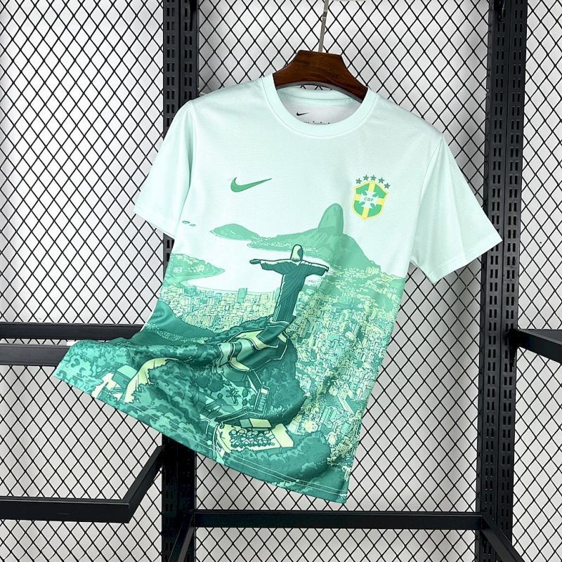 Maillot Brésil Vert 2025