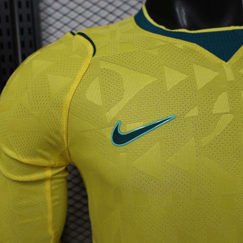 Maillot Brésil Domicile Manches Longues Coupe du Monde 2026